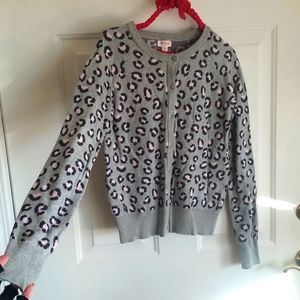 *3 FOR $15* Leopard Cardigan Sweater Cat & Jack Ladies XS-S Girls XL 14-16 Punk